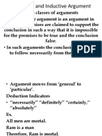 Deductive and Inductive Argument