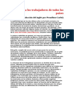 Guerrero, Práxedis G. - Manifiesto A Los Trabajadores de Todos Los Paises