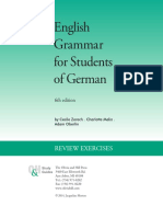 English Grammar For Students of German: Review Exercises