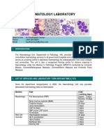 Haematology Laboratory: Section Test Ltat (Working Days)