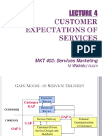 Customer Expectations of Services