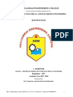 MA5155-Applied Mathematics For Electrical Engineers-QB