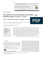 Development of Forced Degradation and Stability Indicating Studies of Drugs-A Review PDF