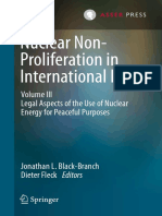 Jonathan L. Black-Branch, Dieter Fleck Eds. Nuclear Non-Proliferation in International Law - Volume III Legal Aspects of The Use of Nuclear Energy For Peaceful Purposes