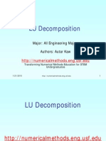 LU Decomp