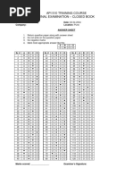 API 510 Answer Sheet Closed Book PDF