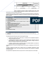 Requisitos de Ingreso Del Subcontratista y Compromiso