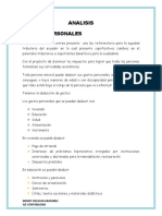 Analisis Gastos Personales