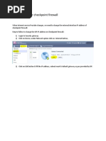 Changing ISP For Checkpoint Firewall