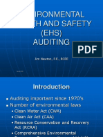 Environmental Health and Safety (EHS) Auditing: Jim Newton, P.E., BCEE