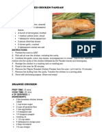 Filipino Roasted Chicken Pandan: PREP TIME: 10 Mins COOK TIME: 90 Mins # of Servings: 5 Ingredients