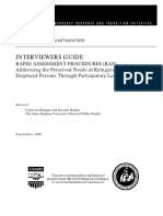 Interviewers Guide To Rapid Assessment Procedures (RAP) - Addressing The Perc