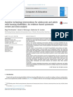 Assistive Technology Interventions For Adolescents and Adults With Learning Disabilities: An Evidence-Based Systematic Review and Meta-Analysis