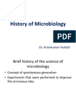 History of Microbiology