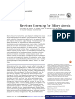 Newborn Screening For Biliary Atresia: Technical Report