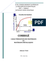 Corrige Caracterisation Des Materiaux Et