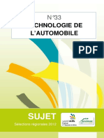 Concours Sujet Technologie Automobile