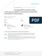 The Biofloc Technology (BFT) Water Quality, Biofloc Composition, and Growth