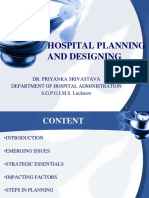 Hospital Planning and Designing: Dr. Priyanka Srivastava Department of Hospital Administration S.G.P.G.I.M.S. Lucknow