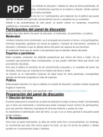 Informacion Panel y Coloquio