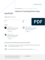 Topic 1 Numerical Simulation of Cavitating Flows Using Openfoam