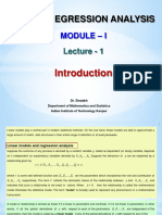 Linear Regression Analysis: Module - I