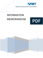 PIBT Information Memorandum PDF