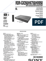 Service Manual: DVD Recorder