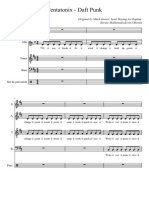 Daft Punk - Pentatonix Acapella Music Sheet