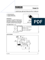 Datasheet Dta8172 (Vertical TV Sony) PDF