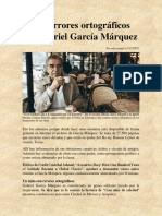 Los Errores Ortográficos de Gabriel García Márquez