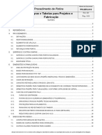 Regras e Tabelas para Projetos e Fabricação