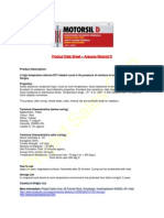 Technical & Safety Data Sheet - Arexons Motorsil D - Original Red