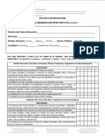 Ficha para Observacion Practica Docente I