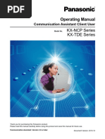 Operating Manual: KX-NCP Series KX-TDE Series