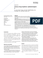 Severe Adverse Cutaneous Drug Eruptions: Epidemiological and Clinical Features