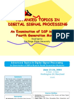 Advanced Topics in Digital Signal Processing