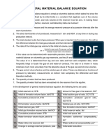 Material Balance in Saturated Reservoir