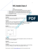 CBSE Sample Paper 5: General Instruction