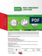 Save The Planet 2018 - Waste Management & Recycling Exhibition and Conference Brochure