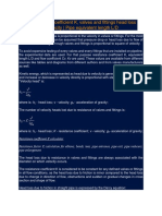 Resistance Coefficient K