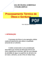 Processamento Térmico de Óleos e Gorduras