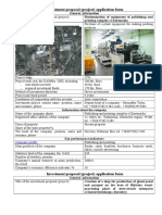 Investment Proposal (Project) Application Form: C Ompany Profile