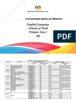 English Language Scheme of Work Primary Year 1: Kurikulum Standard Sekolah Rendah