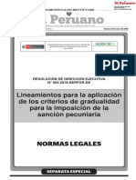 Lineamientos para La Aplicación de Los Criterios de Gradualidad para La Imposición de La Sanción Pecuniaria