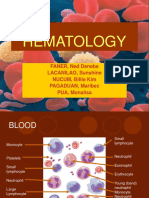 Hematology: FANER, Ned Denebe LACANILAO, Sunshine NUCUM, Billie Kim PAGADUAN, Maribec PUA, Monalisa