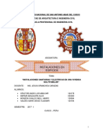 Informe Final de Instalaciones Electricas y Sanitarias