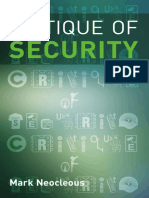 Mark Neocleous-Critique of Security (2008) PDF