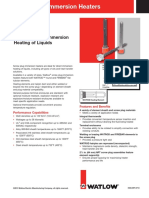 Ideal For Direct Immersion Heating of Liquids: Features and Benefits Performance Capabilities