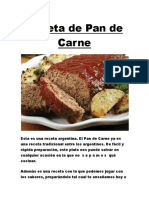 Receta de Pan de Carne